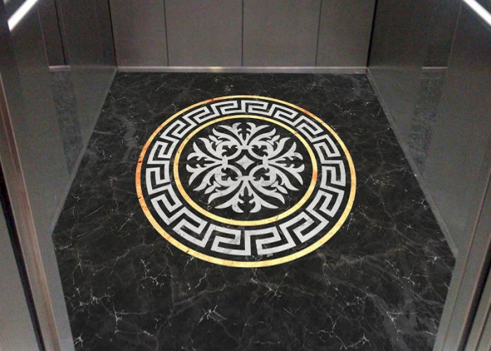 Marquetry Stone | pic2: Marquetry Stone for elevator flooring